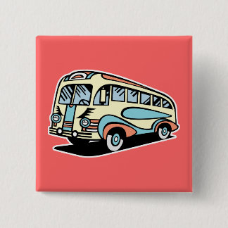 Chapa Cuadrada entrenador de motores de bus retro