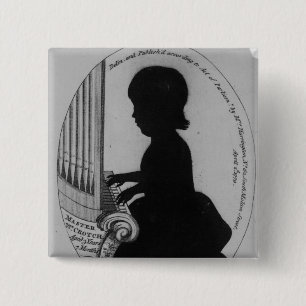 Chapa Cuadrada Entrepierna de Guillermo que juega el órgano