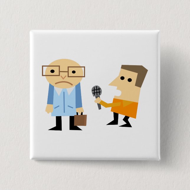 Chapa Cuadrada Entrevista de noticias (Anverso)