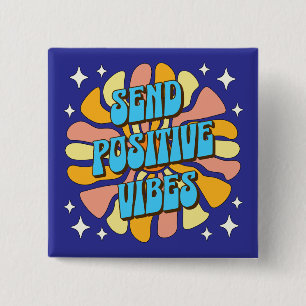 Chapa Cuadrada Enviar Vibraciones Positivas