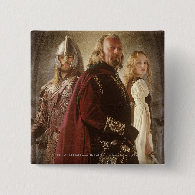 Chapa Cuadrada Eowyn y Theoden (Anverso)