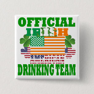 Chapa Cuadrada Equipo de bebidas irlandés-americano