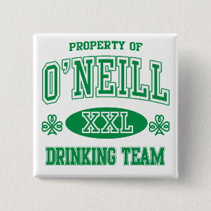 Chapa Cuadrada Equipo de consumición del irlandés de O'Neil