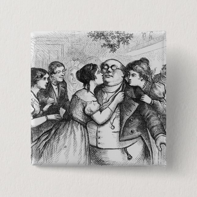 Chapa Cuadrada Era una cosa agradable para ver a Sr. Pickwick (Anverso)