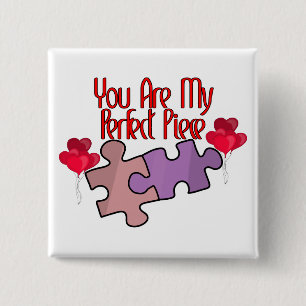 Chapa Cuadrada Eres Mi Pieza Perfecta