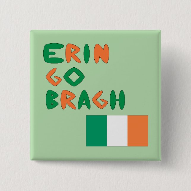 Chapa Cuadrada Erin Go Bragh (Anverso)