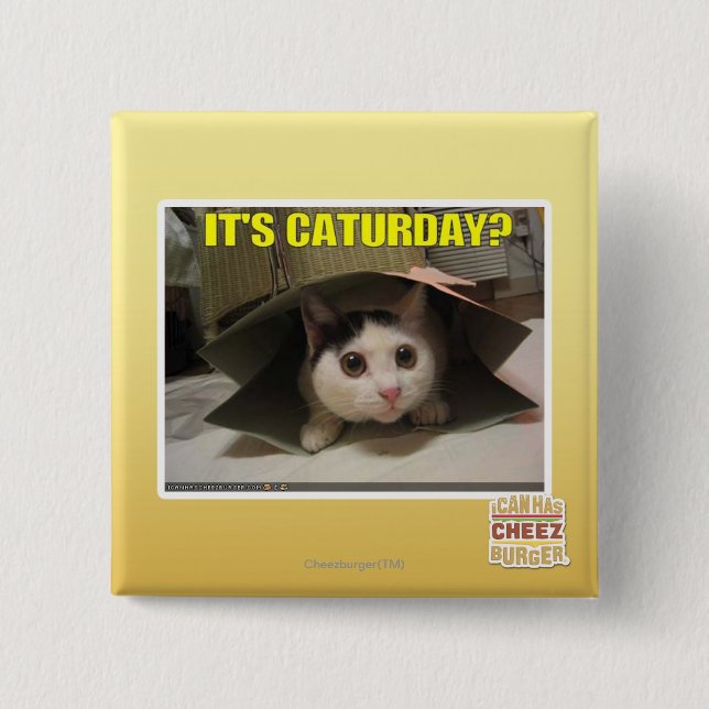Chapa Cuadrada ¿Es Caturday? (Anverso)