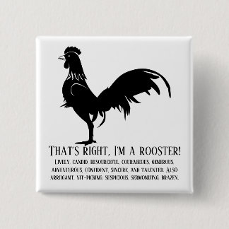 Chapa Cuadrada Es cierto, soy un gallo