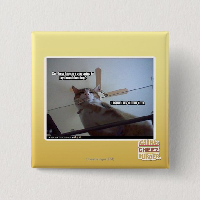 Chapa Cuadrada Es más allá de mi tiempo de cena (Anverso)