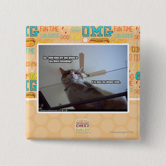 Chapa Cuadrada Es más allá de mi tiempo de cena (Anverso)