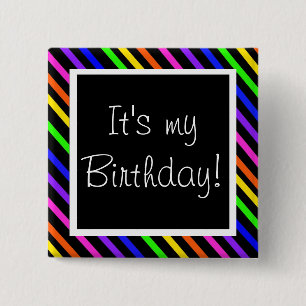 Chapa Cuadrada ¡Es mi cumpleaños!