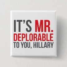 Es señora Deplorable a usted, Hillary