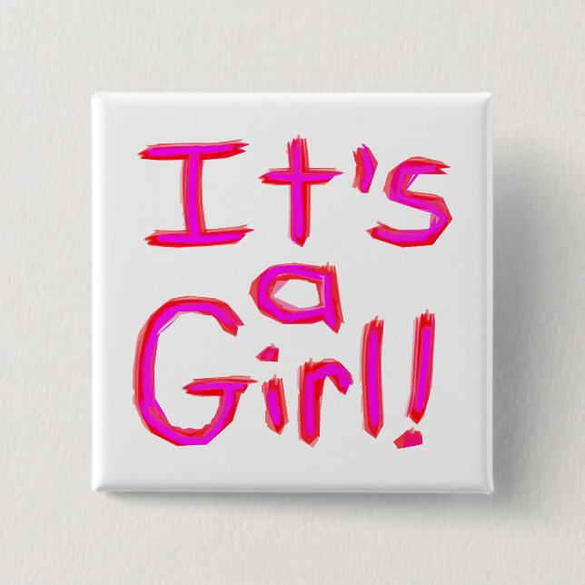 Chapa Cuadrada ¡Es un Chica! (Anverso)