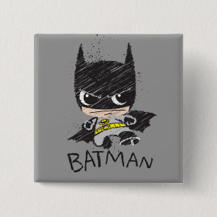 Chapa Cuadrada Esbozo Mini Classic Batman