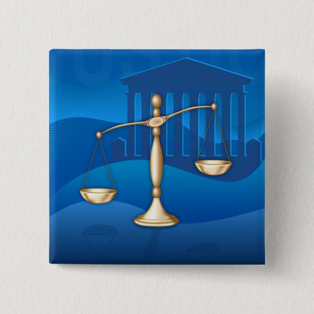 Chapa Cuadrada Escalas de justicia (Anverso)