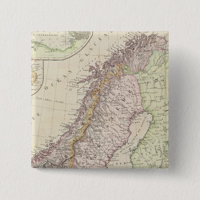 Chapa Cuadrada Escandinavia, Suecia (Anverso)