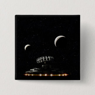 Chapa Cuadrada Escáner de galaxias - Nave espacial de radar - Cie