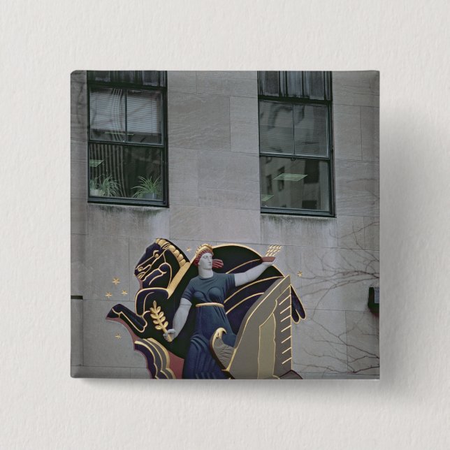 Chapa Cuadrada Escena alegórica (Anverso)