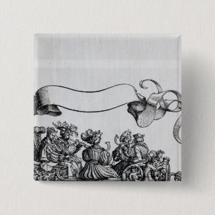 Chapa Cuadrada Escena de la procesión triunfal de Maximiliano