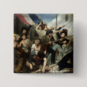 Chapa Cuadrada Escena de la revolución 1830