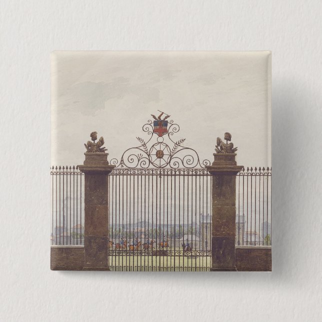Chapa Cuadrada Escena de Londres, 1815 (Anverso)