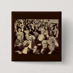 Chapa Cuadrada Escena de multitudes de los años 1920