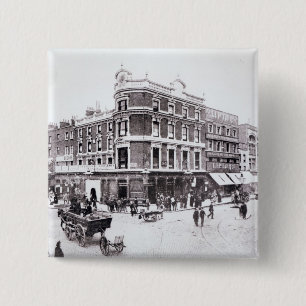 Chapa Cuadrada Escena del camino de Pentonville, Islington,