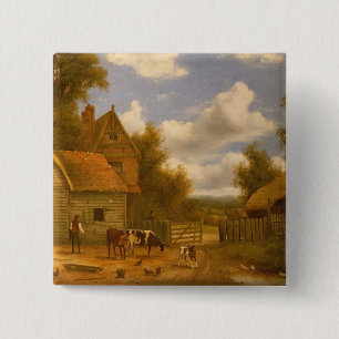 Chapa Cuadrada Escena del corral