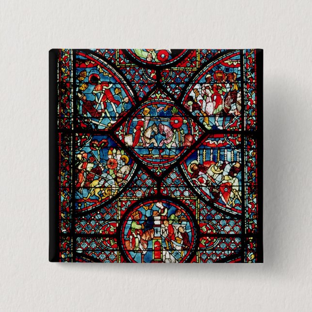 Chapa Cuadrada Escenas a partir de la vida de Carlomagno (Anverso)