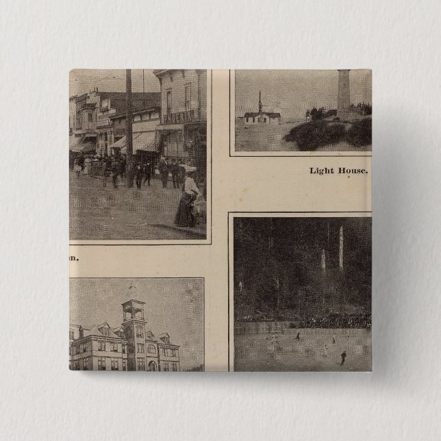 Chapa Cuadrada Escenas Aberdeen, Washington (Anverso)