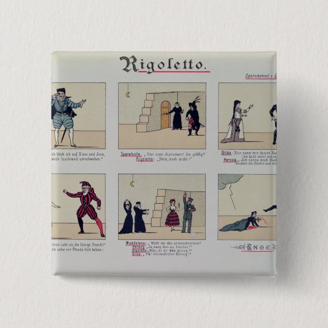 Chapa Cuadrada Escenas de la ópera 'Rigoletto (Anverso)