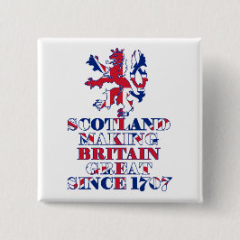 Chapa Cuadrada Escocés y británico orgullosos