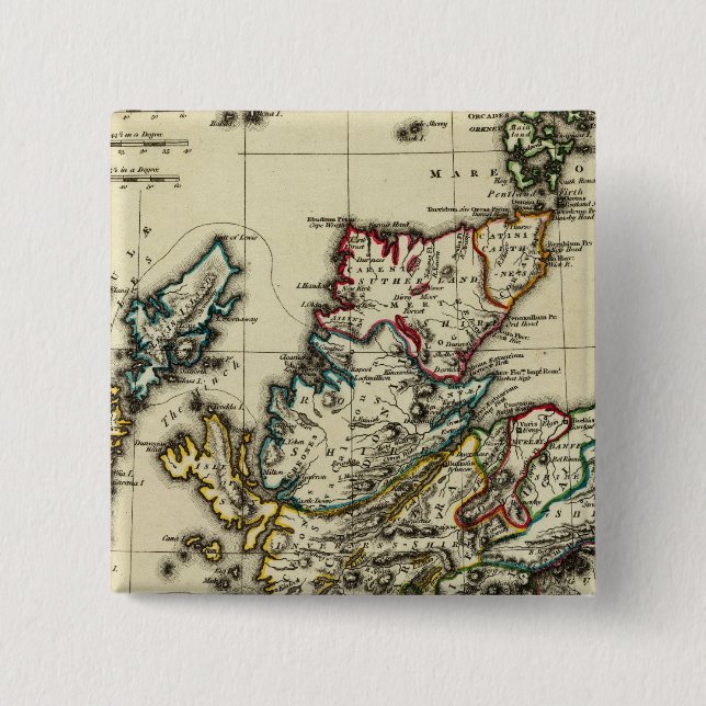 Chapa Cuadrada Escocia antigua, moderna (Anverso)