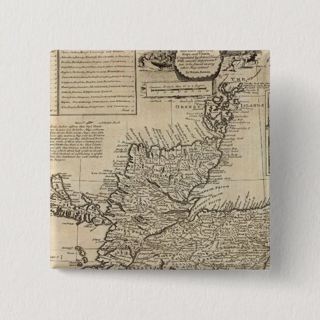 Chapa Cuadrada Escocia y Gran Bretaña del Norte (Anverso)