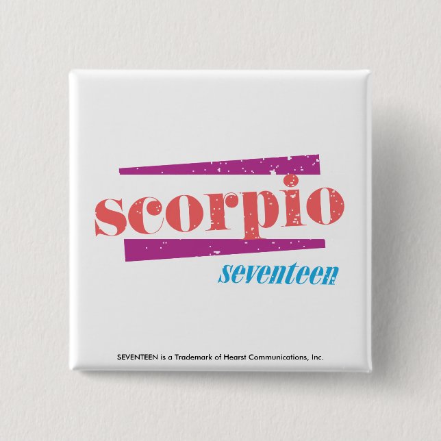 Chapa Cuadrada Escorpión LtPink (Anverso)