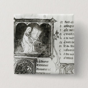 Chapa Cuadrada Escritura de Marie de Francia