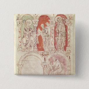 Chapa Cuadrada Escritura de St. John Cassian y ofrecimiento de