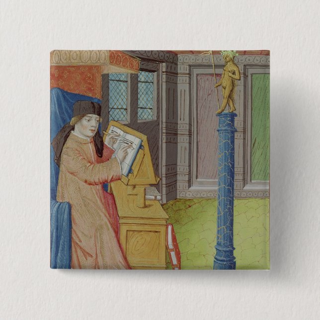 Chapa Cuadrada Escritura de Virgil antes de Artemis (Anverso)