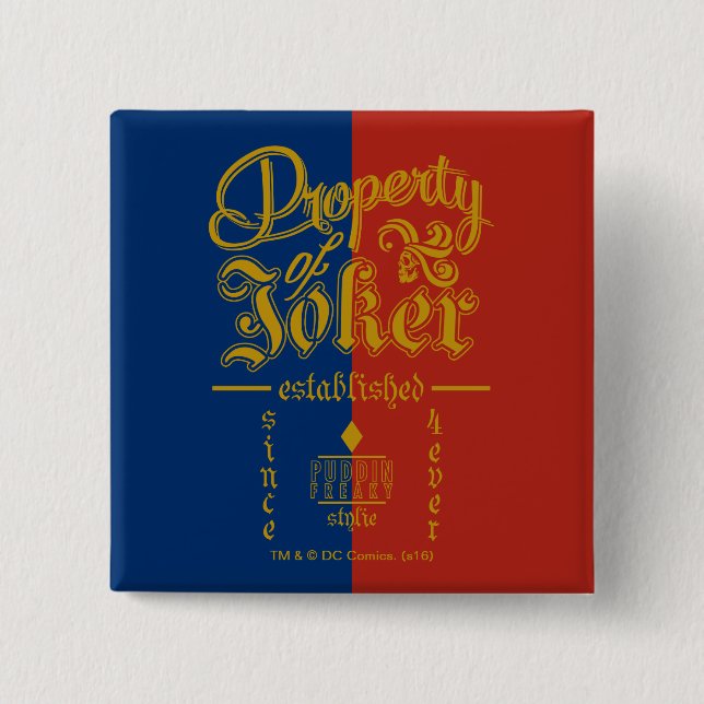 Chapa Cuadrada Escuadrón suicida | Puddin Freaky (Anverso)