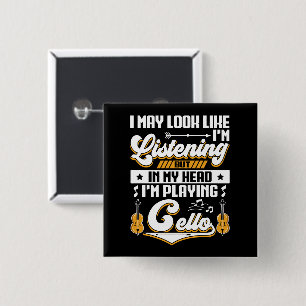 Chapa Cuadrada Escuchando divertida en mi cabeza estoy jugando a 