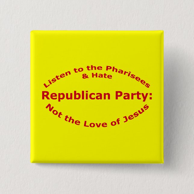 Chapa Cuadrada Escuche los Pharisees (Anverso)