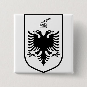 Chapa Cuadrada Escudo de Albania