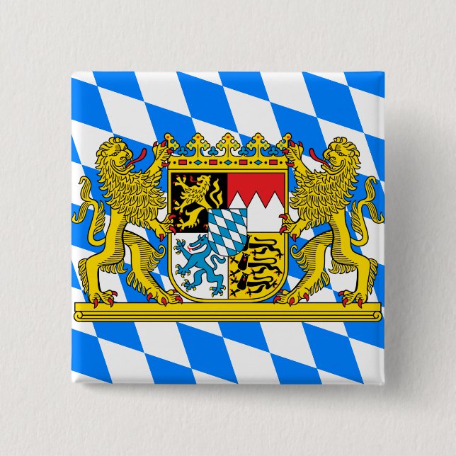 Chapa Cuadrada Escudo de armas de Baviera (Anverso)