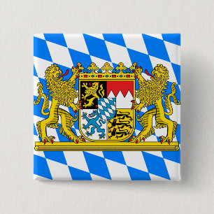 Chapa Cuadrada Escudo de armas de Baviera