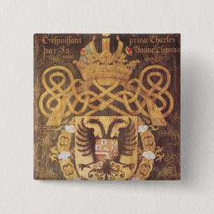 Chapa Cuadrada Escudo de armas de Charles V del 23ro capítulo