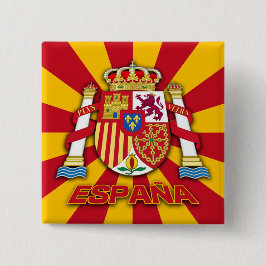Chapa Cuadrada Escudo de armas de España