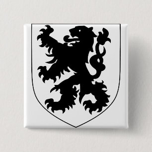 Chapa Cuadrada Escudo de Armas de Flandes