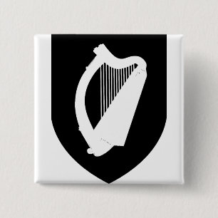 Chapa Cuadrada Escudo de armas de Irlanda