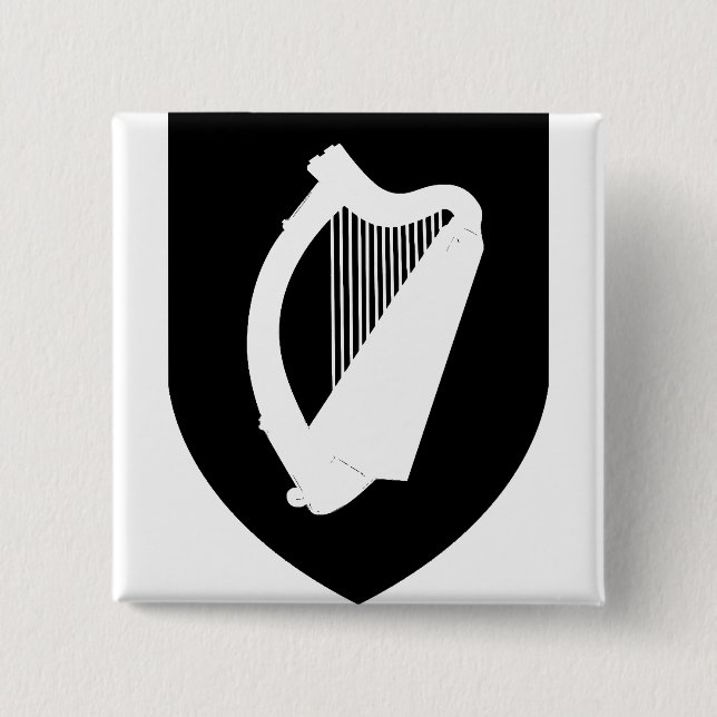 Chapa Cuadrada Escudo de armas de Irlanda (Anverso)