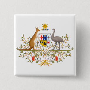 Chapa Cuadrada Escudo de Australia